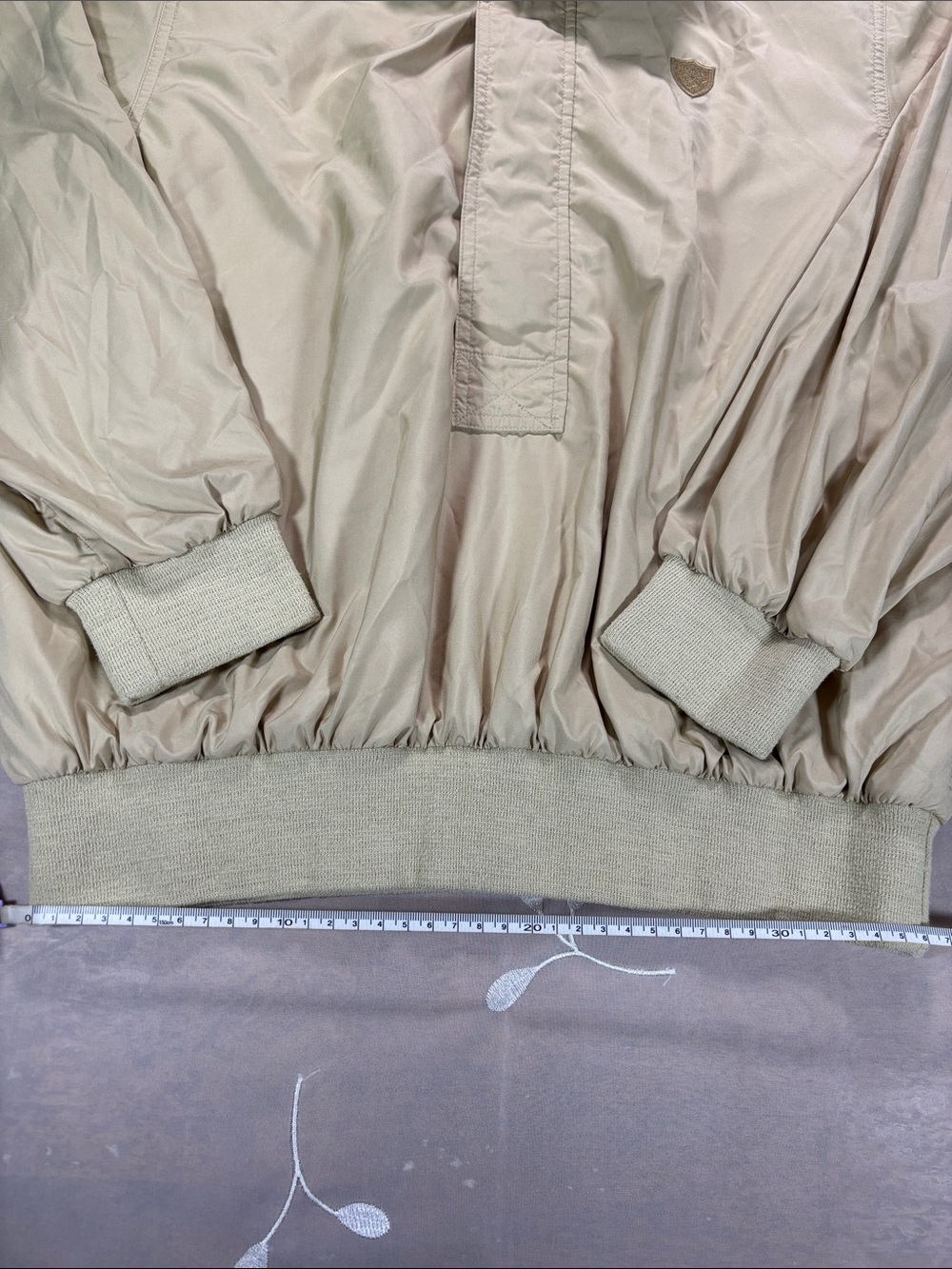 Polo by Ralph Lauren Sport Beige Pullover Windbreaker Men’s Jacket Sz M Half Zip - Picture 4 of 15